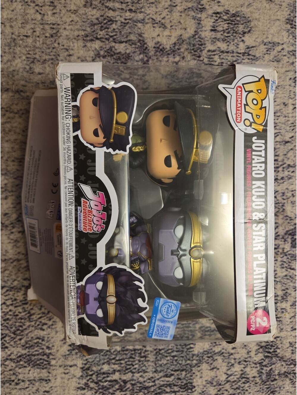 Jotaro Kujo Star Platinum Jojo's Bizarre Adventure 2-Pack Funko Damaged Box